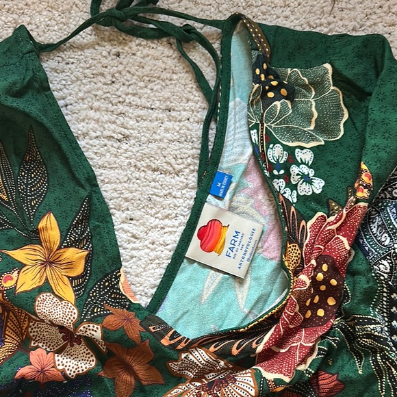 Anthropologie Floral Green maxi Dress - Picture 2 of 2